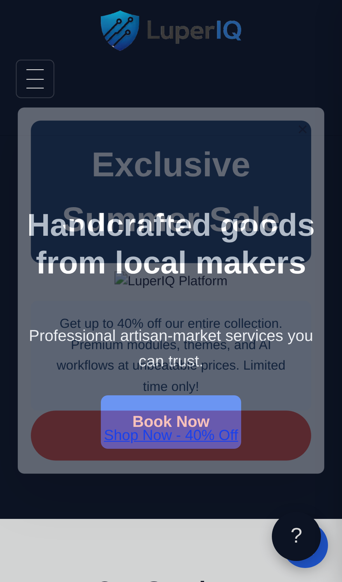 Artisan Market Demo mobile home